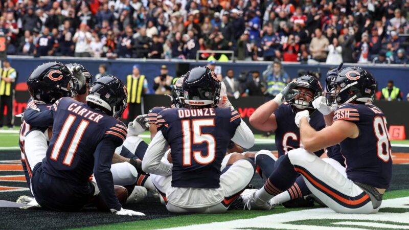 Chicago Bears London tea time celebration